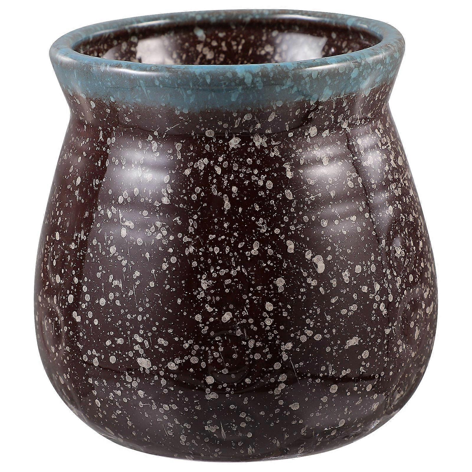 Japanese Style Ceramic Chopsticks Storage Bucket for Kitchen Use