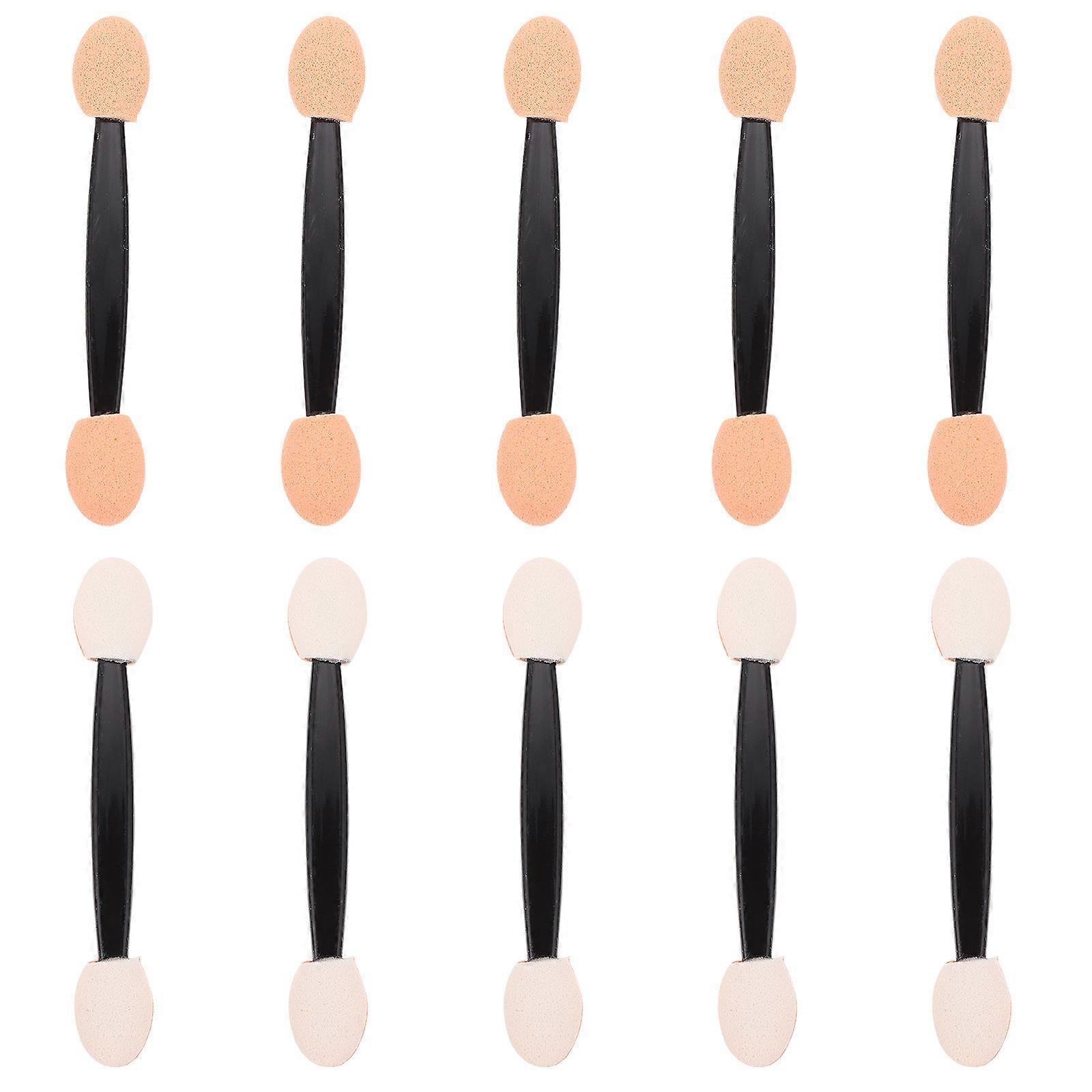 Double-Headed Eyeshadow Brush for Makeup 100Pcs Latex Sponge Makeup Tools