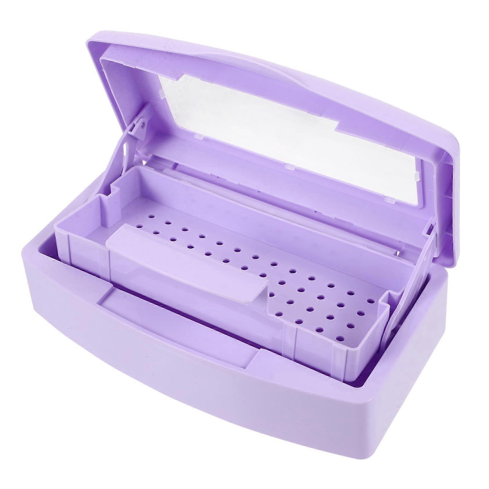 Nail Tool Organizer Keeps Tools Clean Multifunctional Storage Box for Salon and Home Use