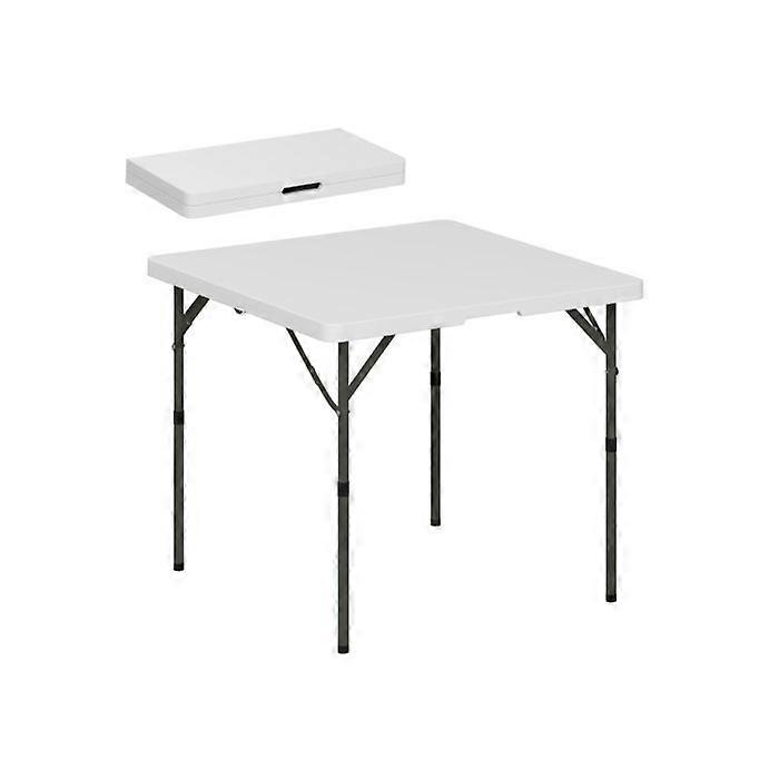 Outsunny 34/74cm Folding Camping Table, with Handle - White