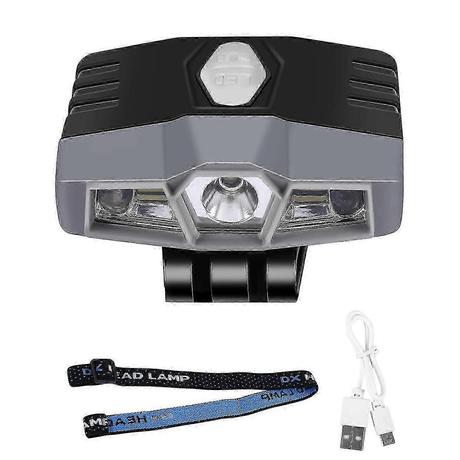 LED clip-on hat light, rechargeable, 150 lumens, waterproof.