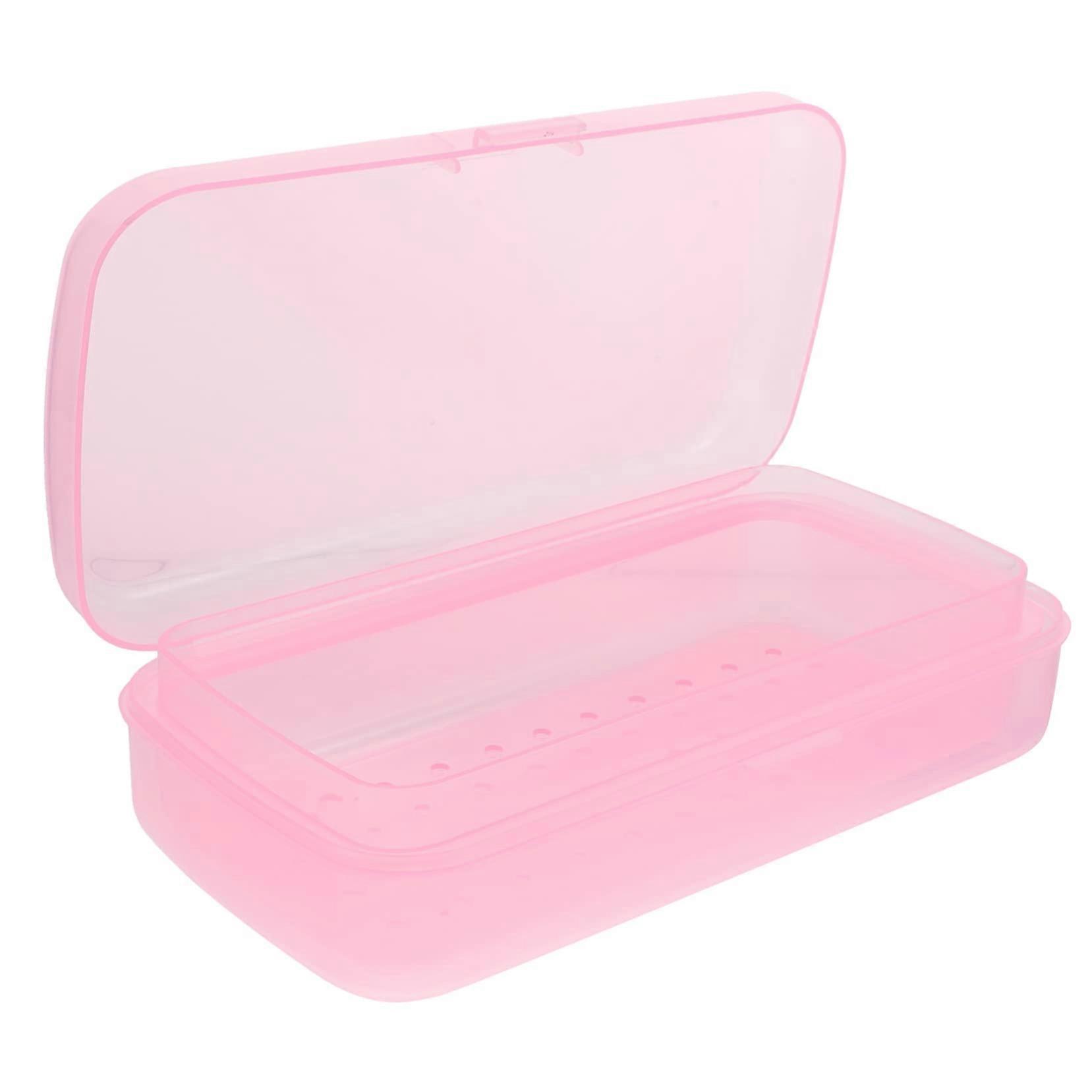 Nail Tools Sterilizer Box with DualLayer Drying and Quick Drainage for Manicure Tool Storage