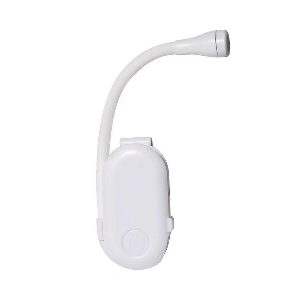 Rechargeable clip-on reading light with adjustable brightness