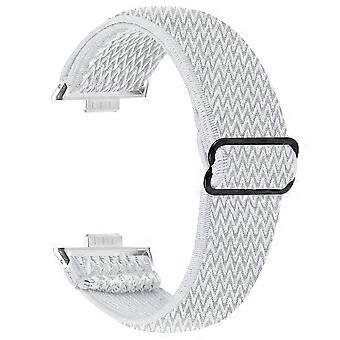 For Huawei Watch Fit 3 Adjustable Nylon Watch Band Wave Design Elastic Wrist Strap