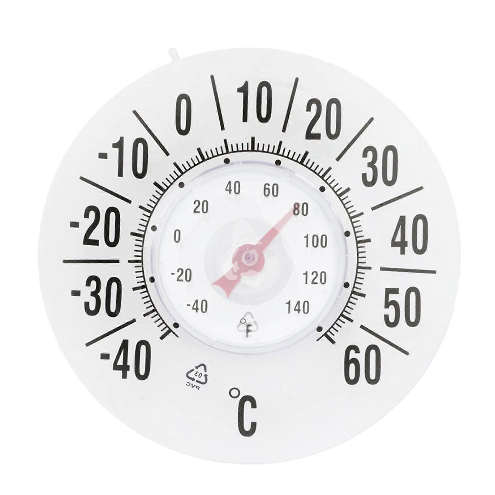 Battery Window Thermometer with Suction Cup for Clear Outdoor and Indoor Temperature Display