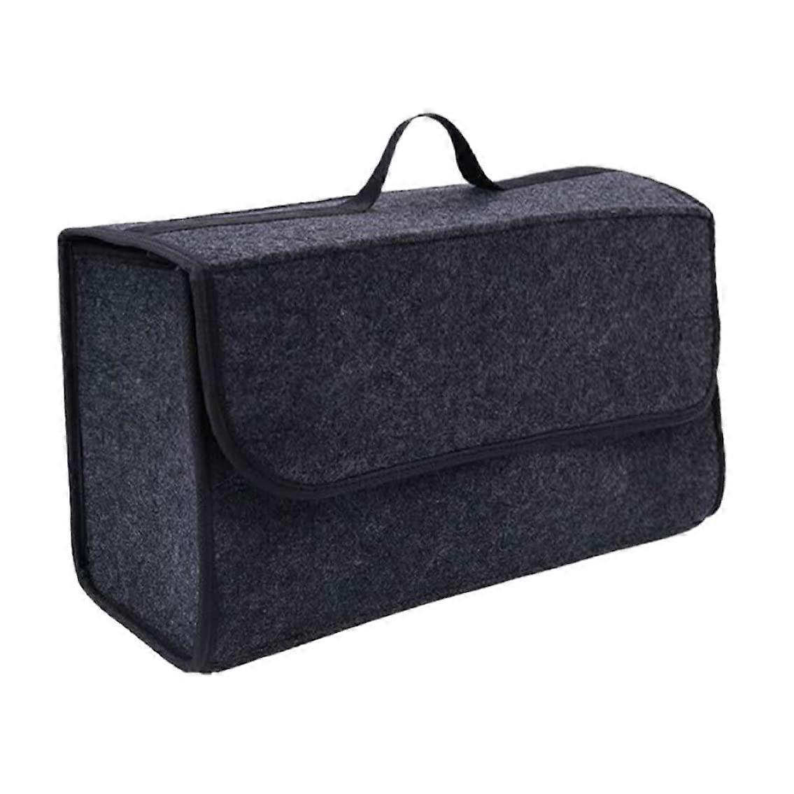 Car Boot Organizer with Strap Felt Trunk Storage Bag AntiSlip Design MultiItem Boot Space Maximizer