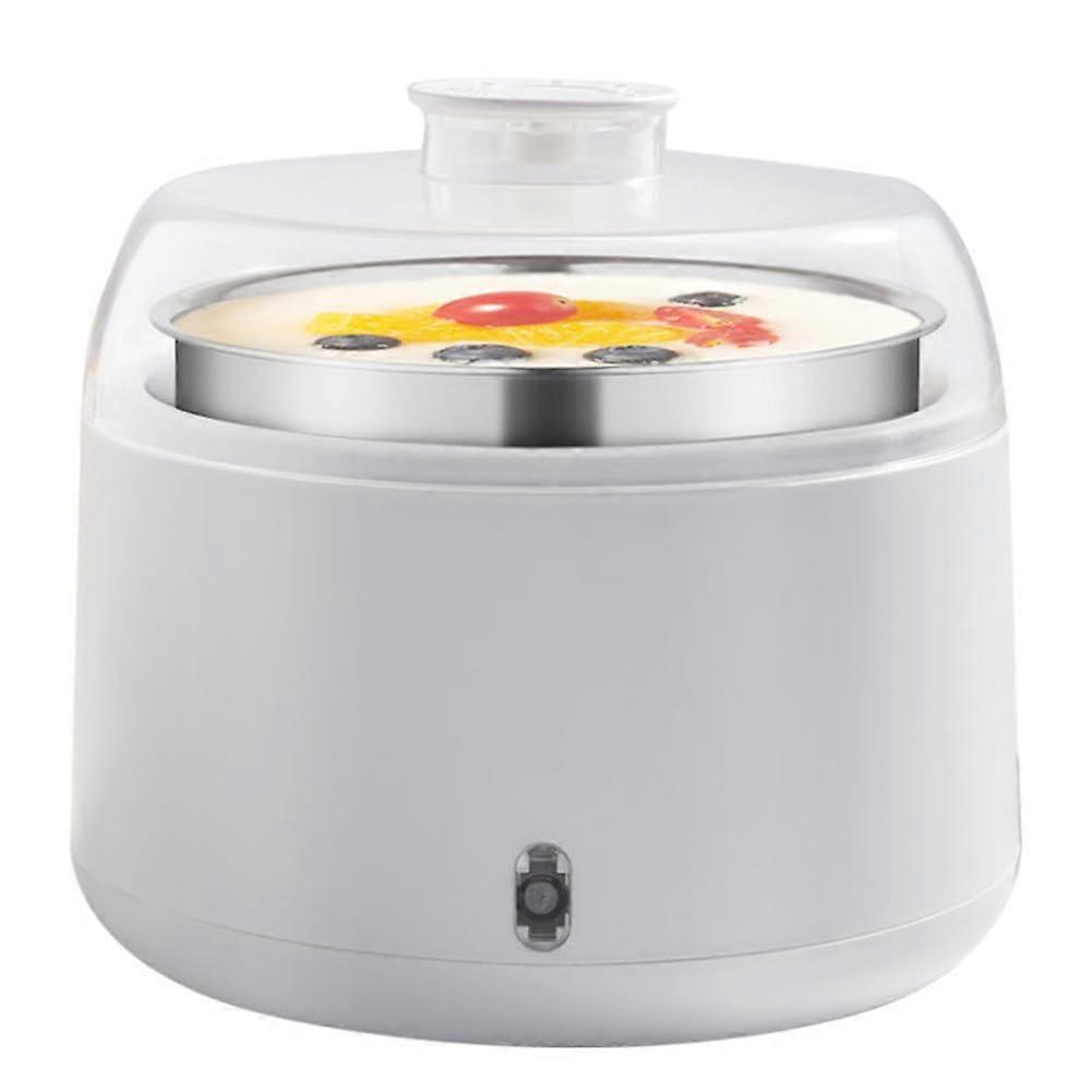 Automatic Yogurt Maker 1L Stainless Steel with Timer, 3D Temperature Control for DIY Yogurt and Natto