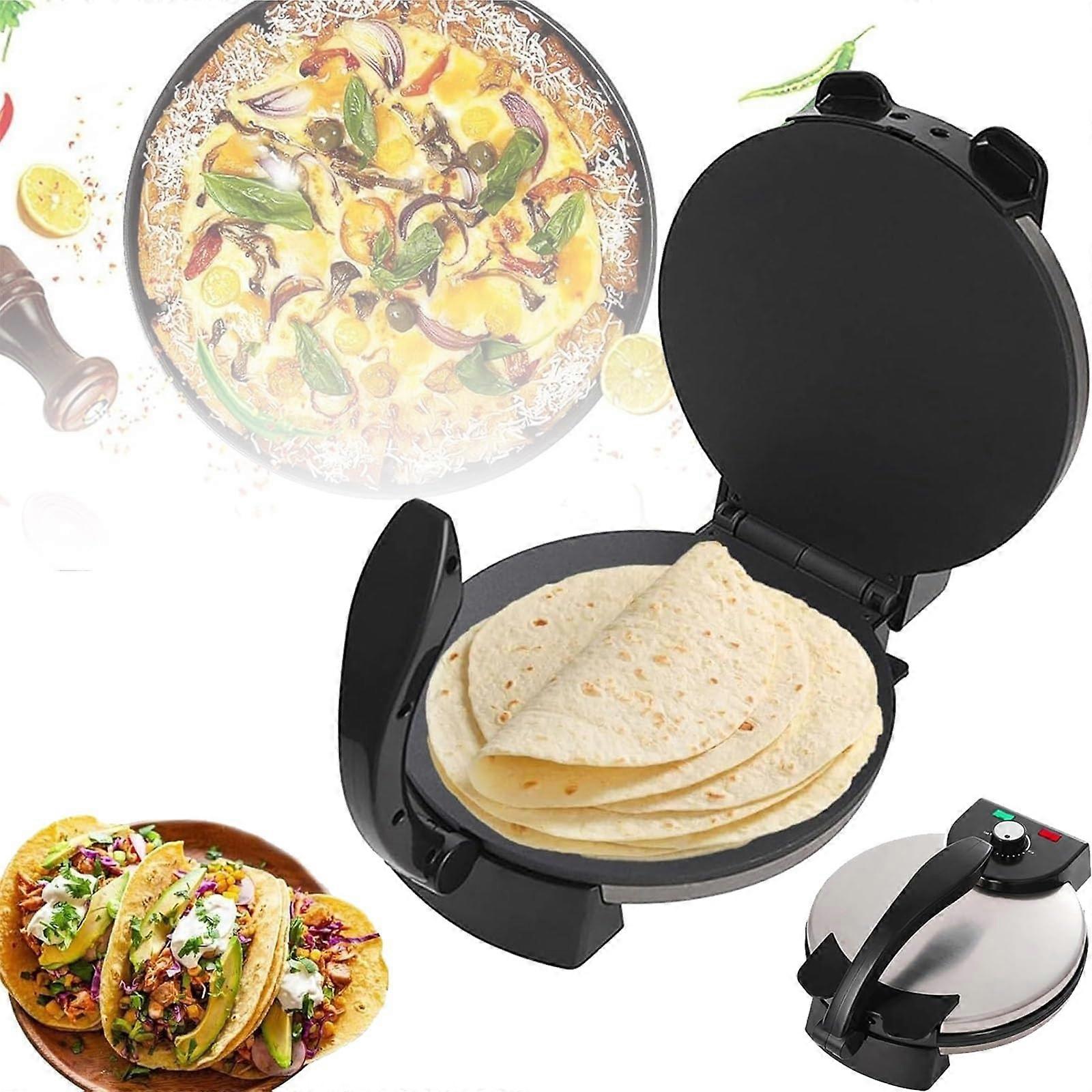 Electric Roti Maker Automatic Chapati Maker with Adjustable Temperature 2000W Nonstick Double Heating