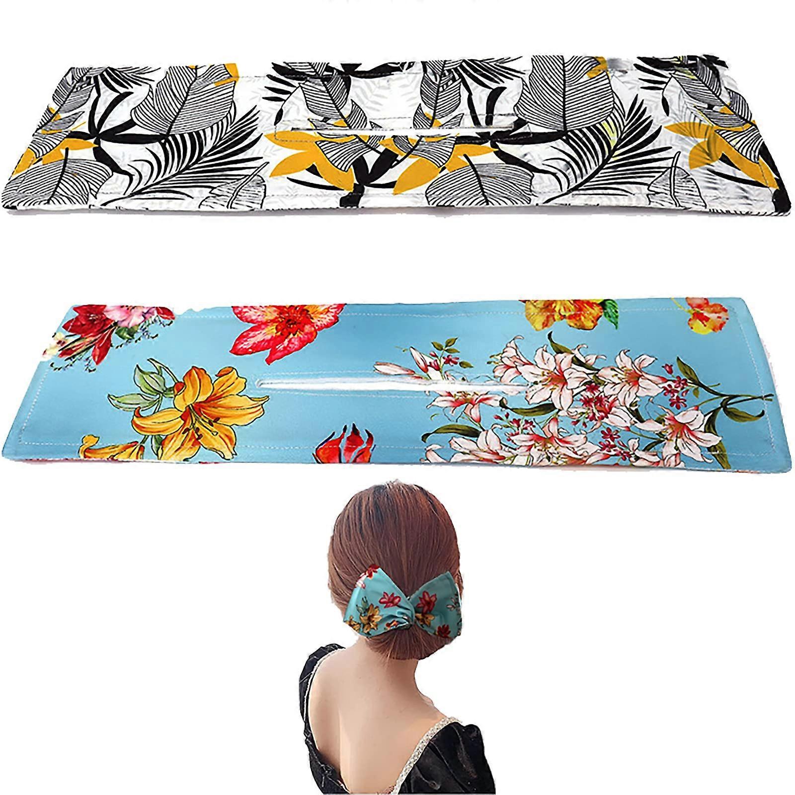 Hair Bun Maker with Magic Donut Design, Fast Bun Styling Tool for Easy Updos, 2pcs Multicolor