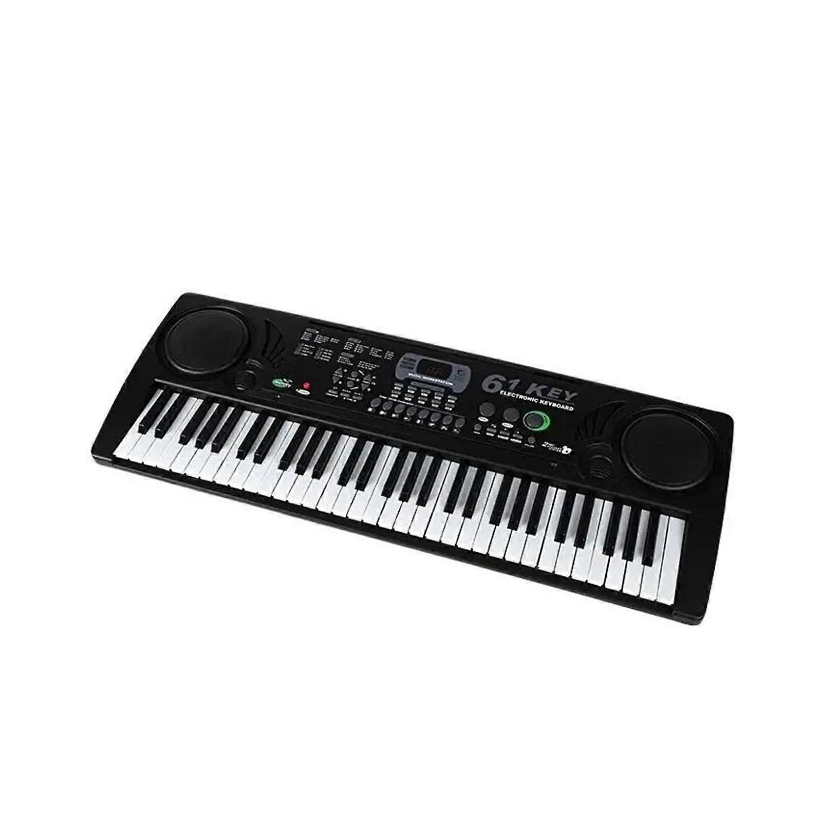 61 Key Electronic Keyboard Piano with FullSize Keys, BuiltIn Learning Modes, Recording and Playback