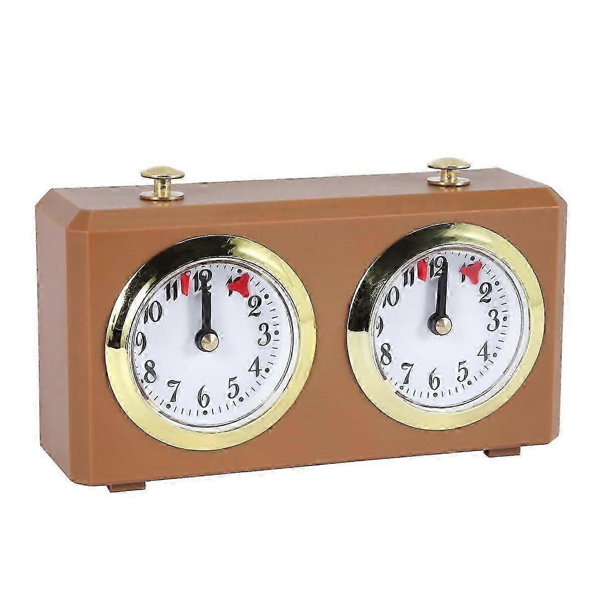 Mechanical chess timer with analog pointer, suitable for chess tournaments, officially certified, no batteries required