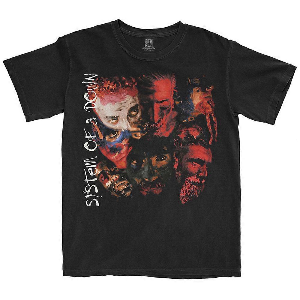 System Of A Down Painted Faces 2 T Shirt