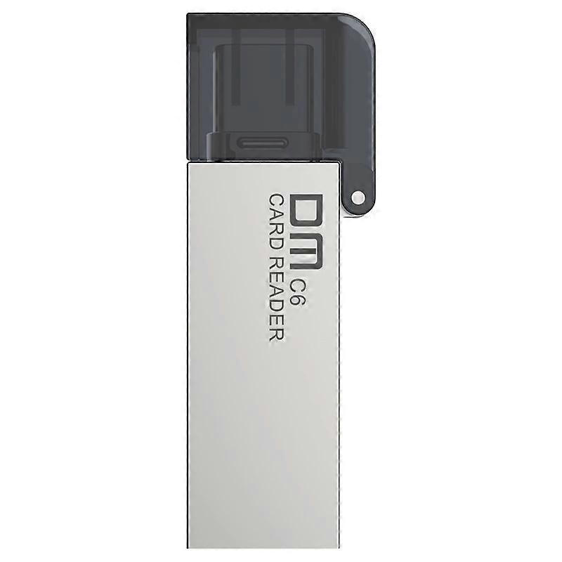 DM CR006 USB C Card Reader Micro SD/TF Type C Multi Memory Card Reader compatible with MacBook or smartphone with USB-C interface