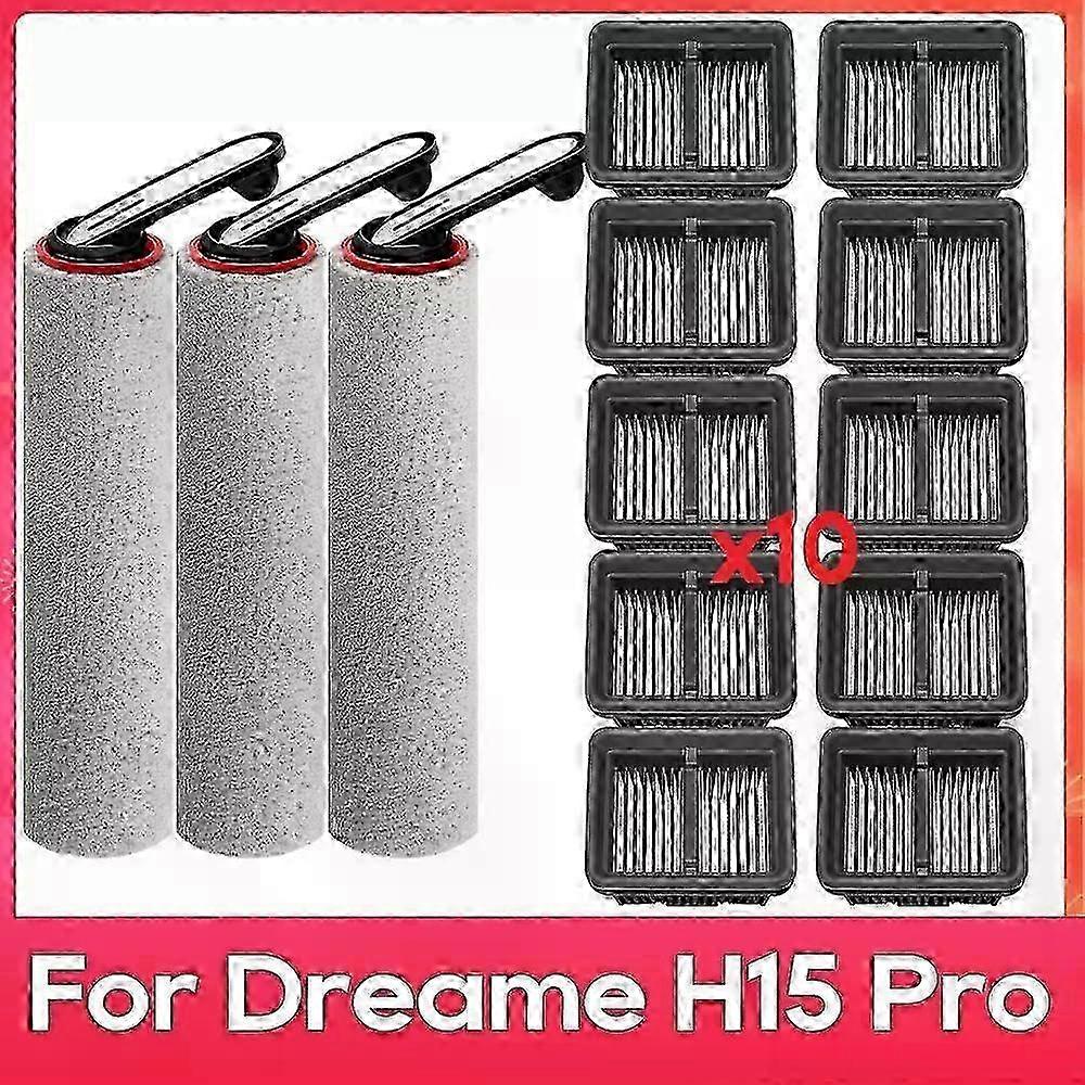 Cleaning Brush Roller for Dreame H15 Pro, Vacuum Cleaner Replacement Filter Kit
