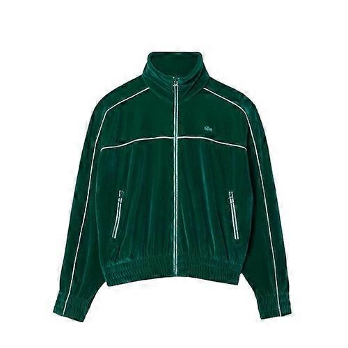 Lacoste Womens/Ladies Velour Zipped Oversized Jacket