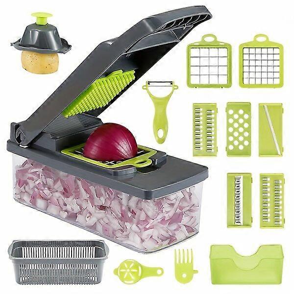 Fruit and Vegetable Processing Set with Sharp and Safe Edges Including Spiral Slicer Kitchen Preparation Tool
