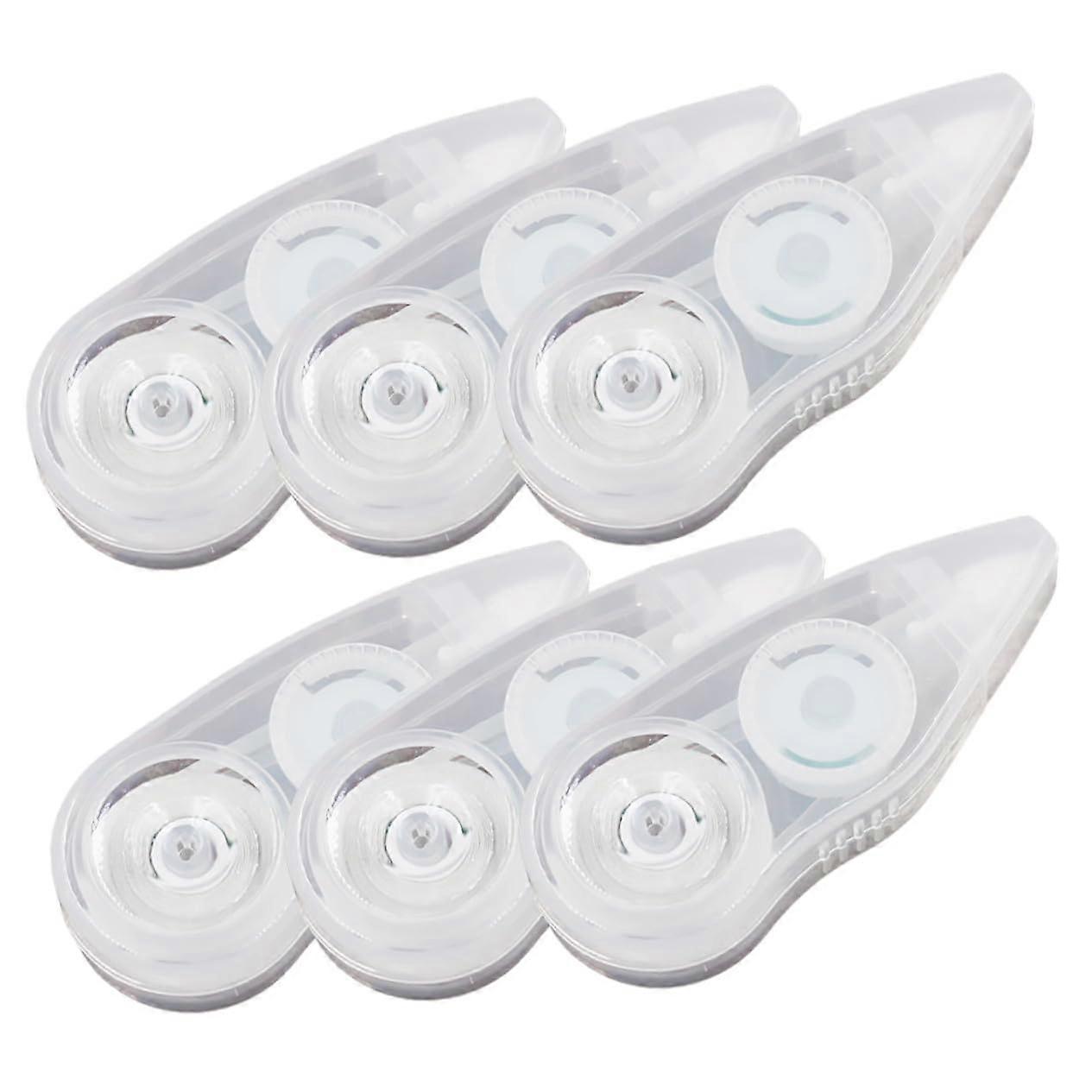 6PCS Correction Tape Set for Students, Full Coverage White Out, Writable After Correction
