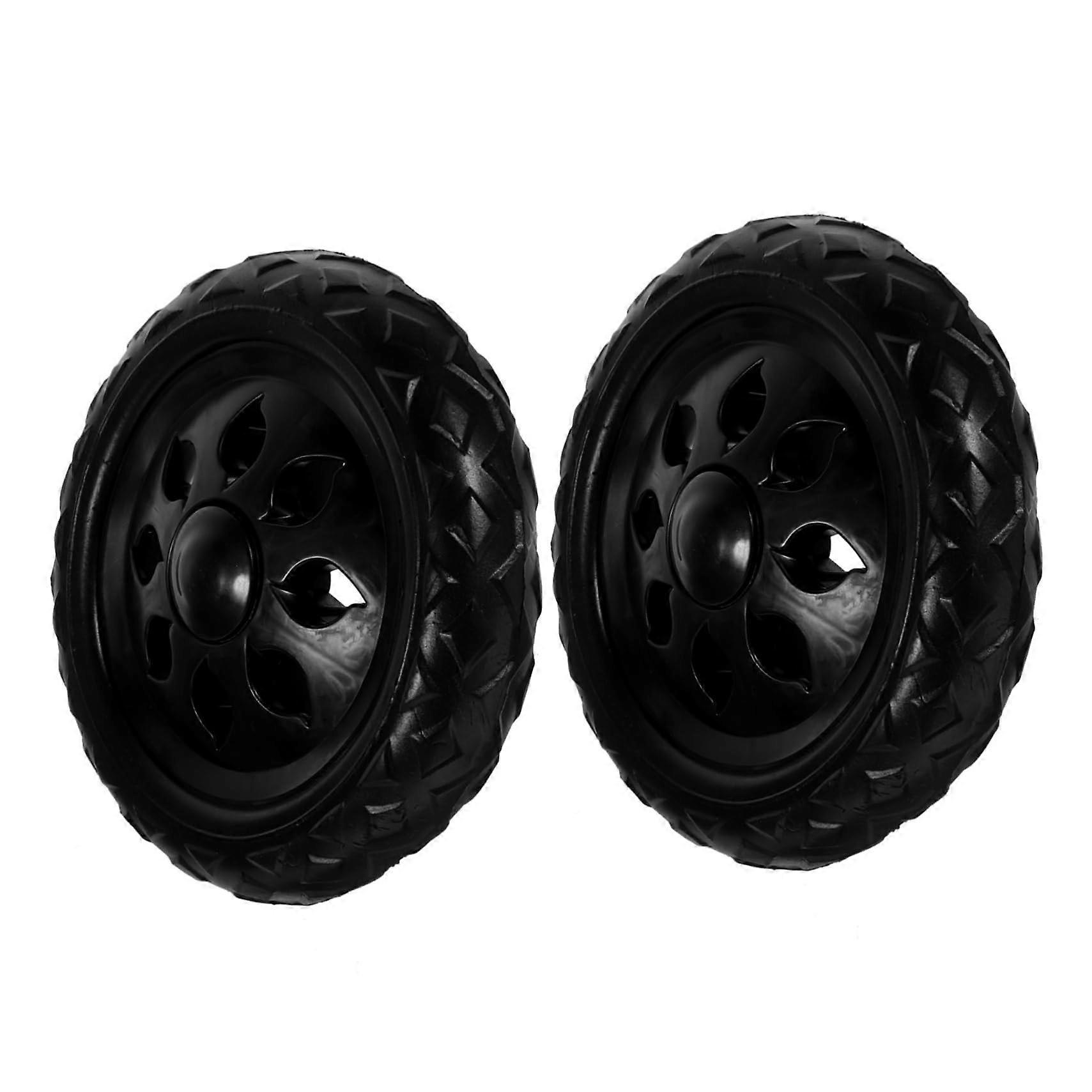 2pcs Shopping Cart Wheels Replacement Trolley Casters, Durable Smooth Rolling, Easy Install