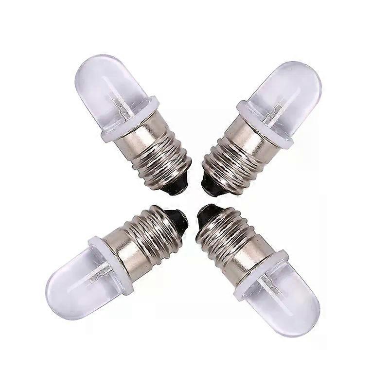 5PCS E10 LED Bulb E10 DC 3V 45V Instrument Bulb E10 Indicator Bulb Old Fashioned Flashlight Bulb