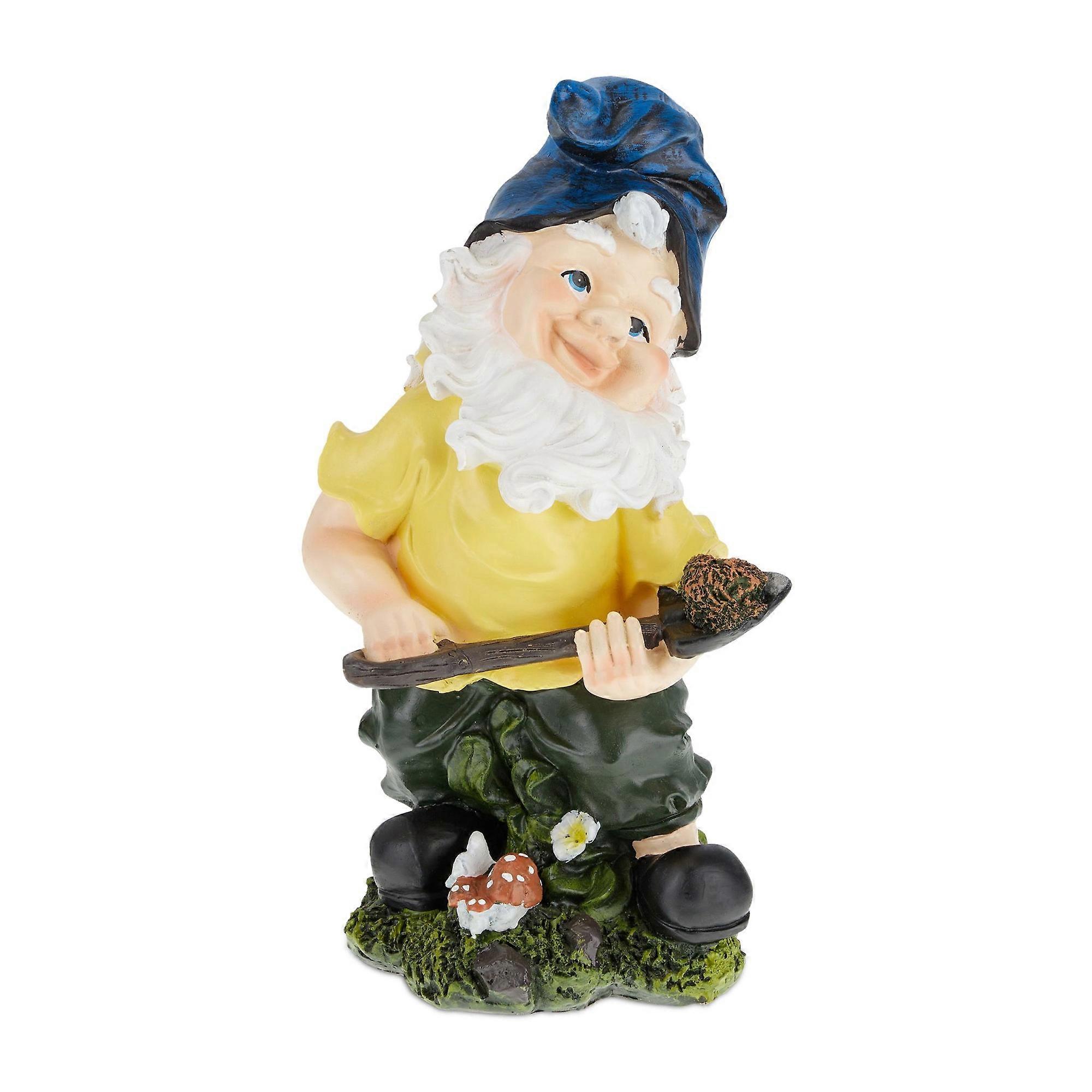 Garden gnome with a spade
