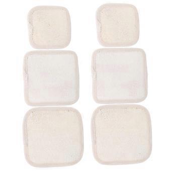 Shower Loofah Pads Set for Gentle Skin Exfoliation and Dead Skin Removal, Body Scrubbing Travel Bath Essentials