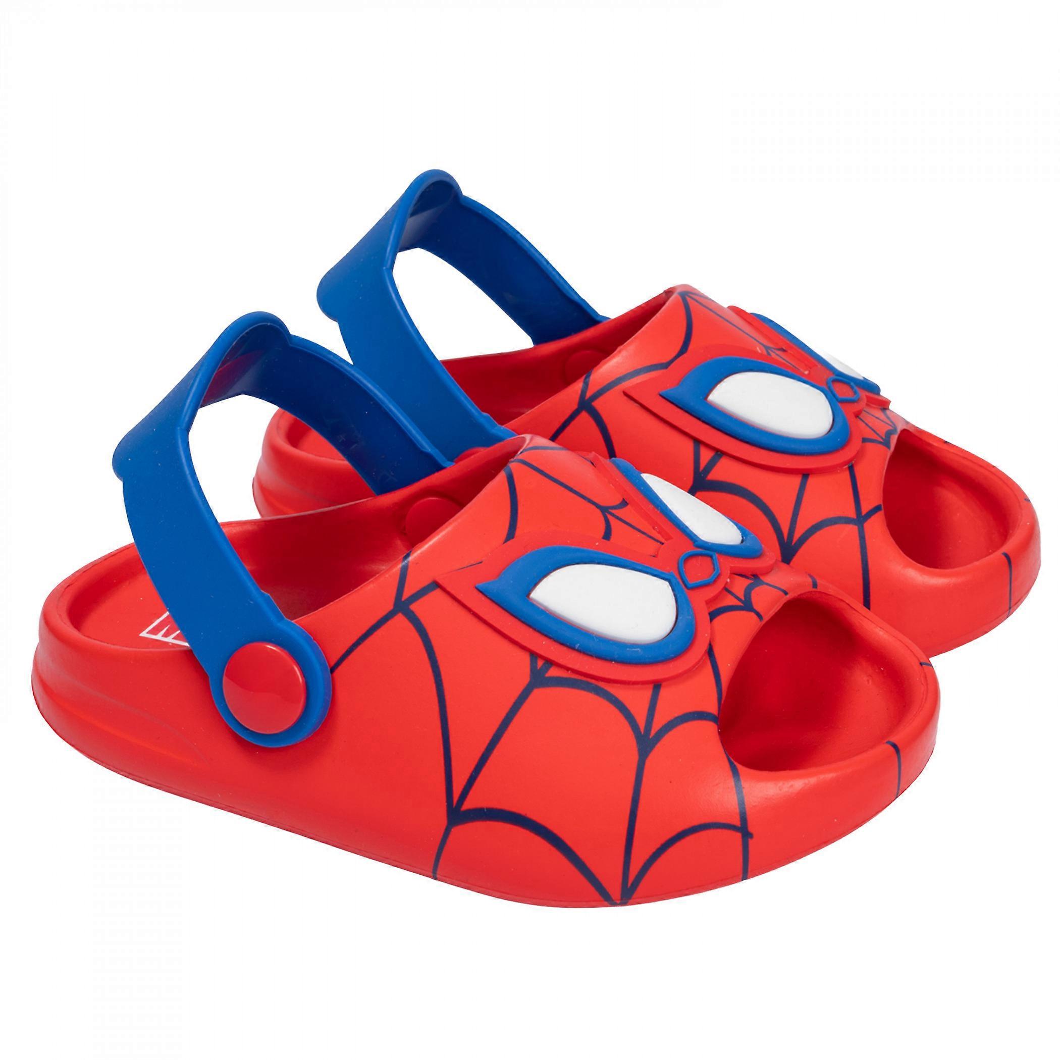 Spider-Man Open-Toed Molded Toddler Slide-in Clogs