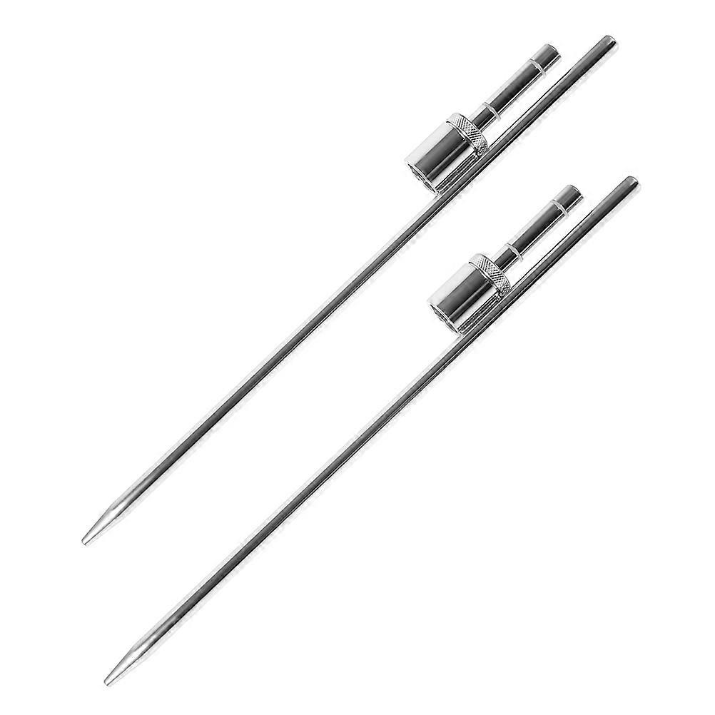 Flag Pole Fixed Spike Stainless Steel for Flag Rod Holder 2Pcs