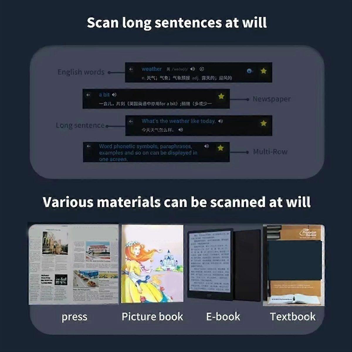 Language Translator Pen WIFI Scan Reading Pen Pink