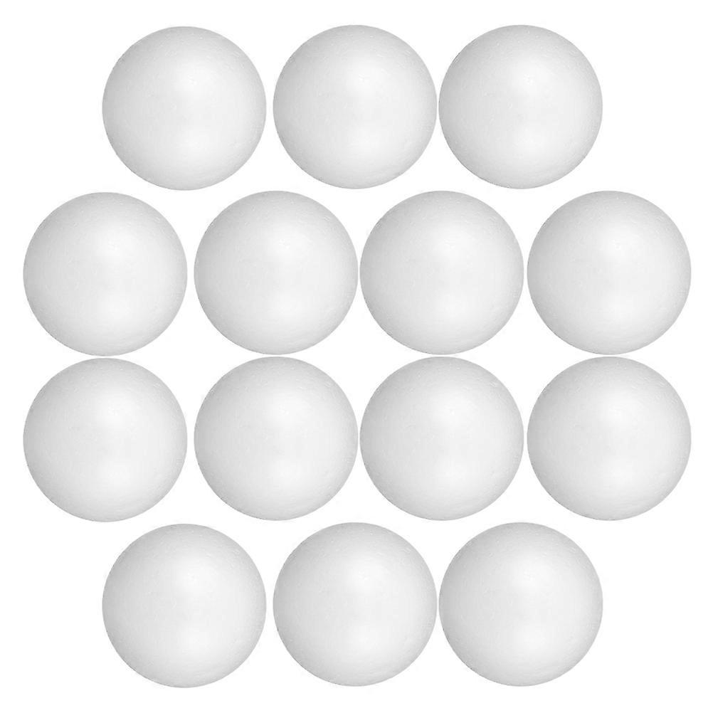 White Foam Balls Polystyrene Spheres for Crafting 14Pcs Bundle