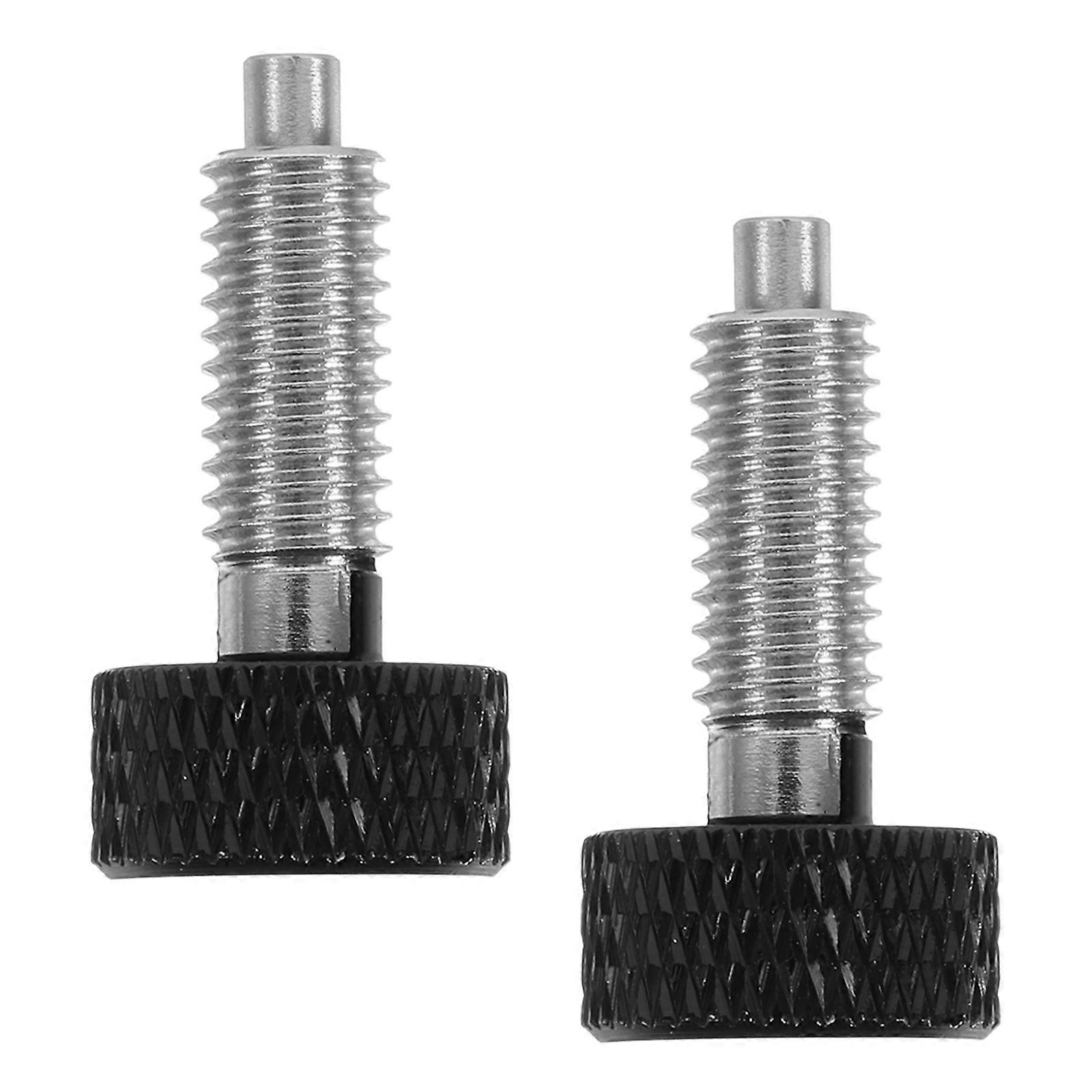 Retractable Spring Plunger Knurled Handle for Mechanical Tools 2Pcs