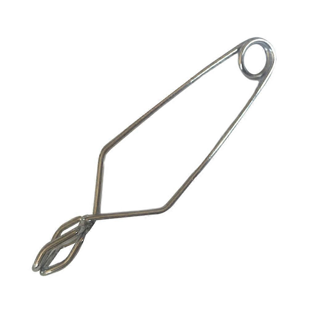 Flask Clamp Spring Iron Test Tube Clamp for Clamping Small Silver