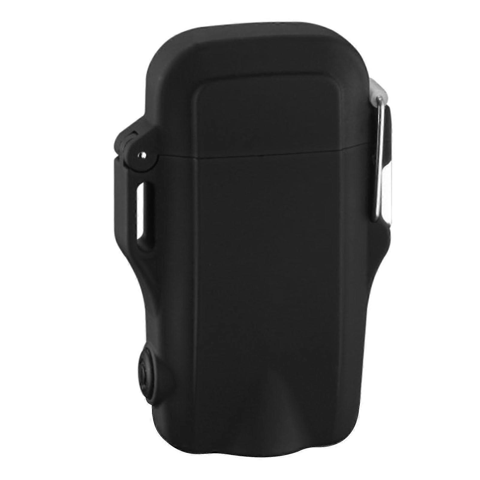 Lightweight, waterproof, windproof, silent, multifunctional electric lighter with flashlight