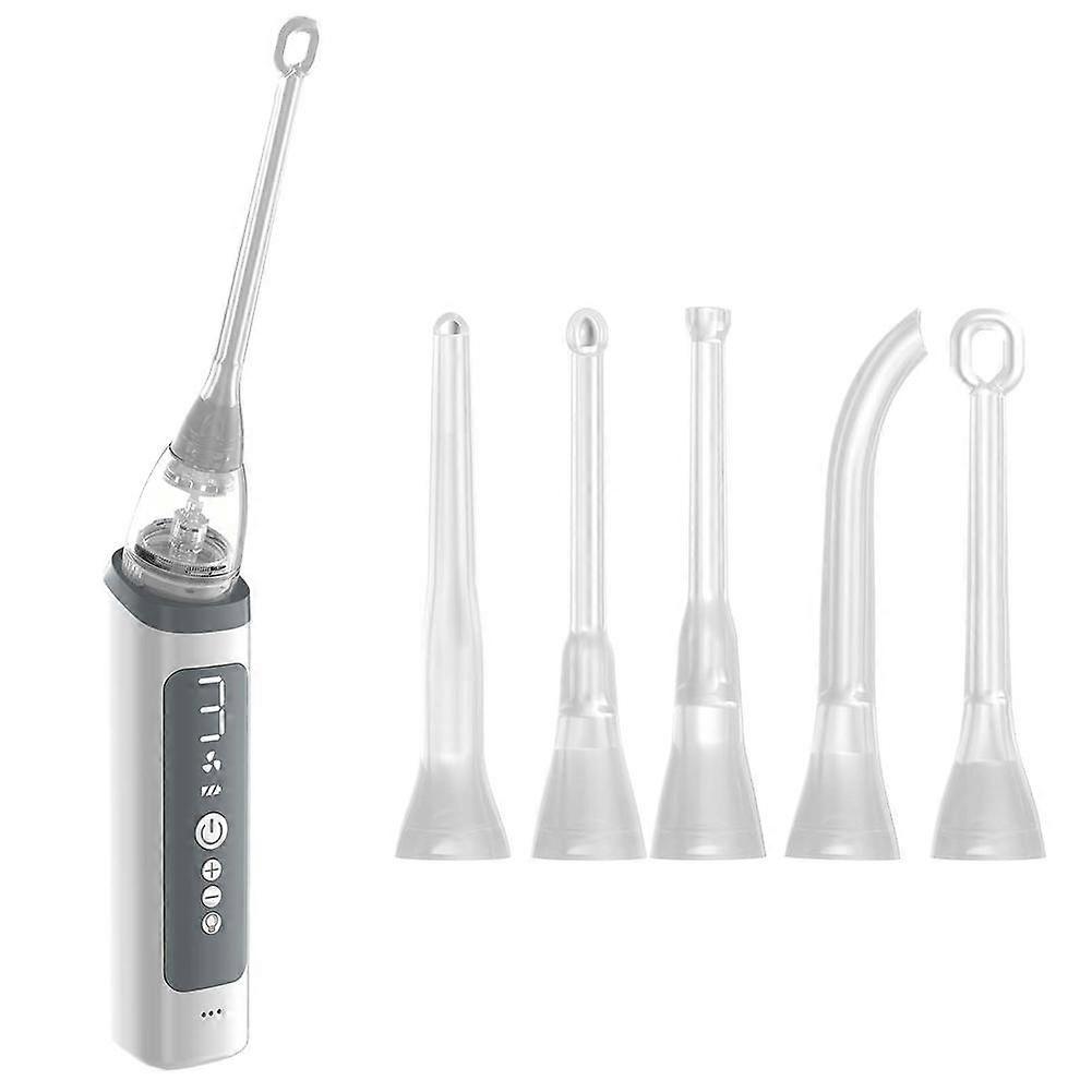 Electric Tonsil Stone Remover Kit, Oral Irrigator Tongue Scraper Tonsillolith Remover Machine, Reusable 3-Level Adjustable Suction with 5 Silicone No