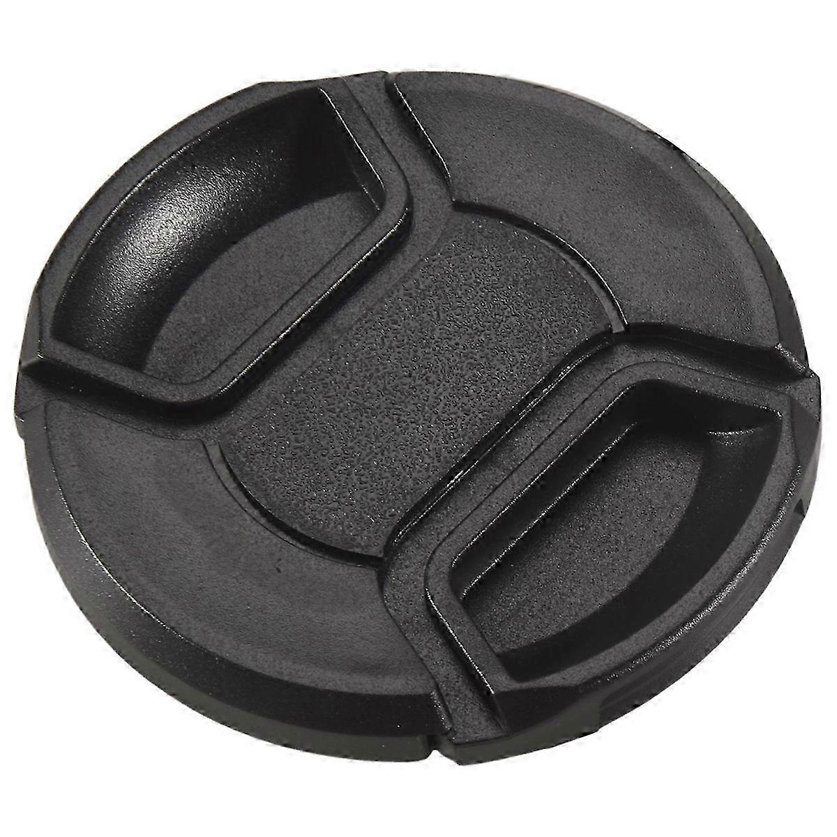 Frontlinsedæksel 62 mm sort med klemmedesign