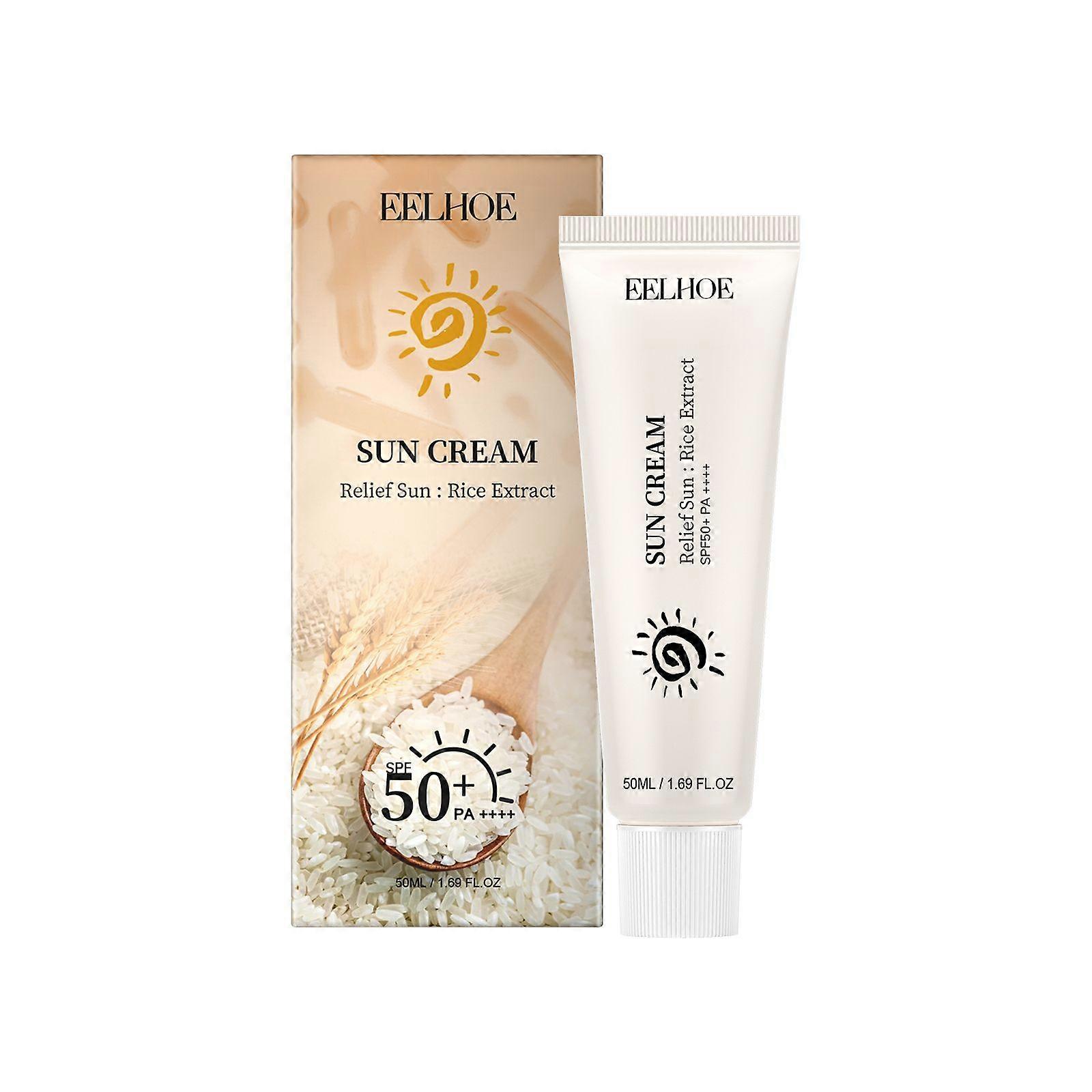 EELHOE Rice Sunscreen Cream SPF, Broad Spectrum