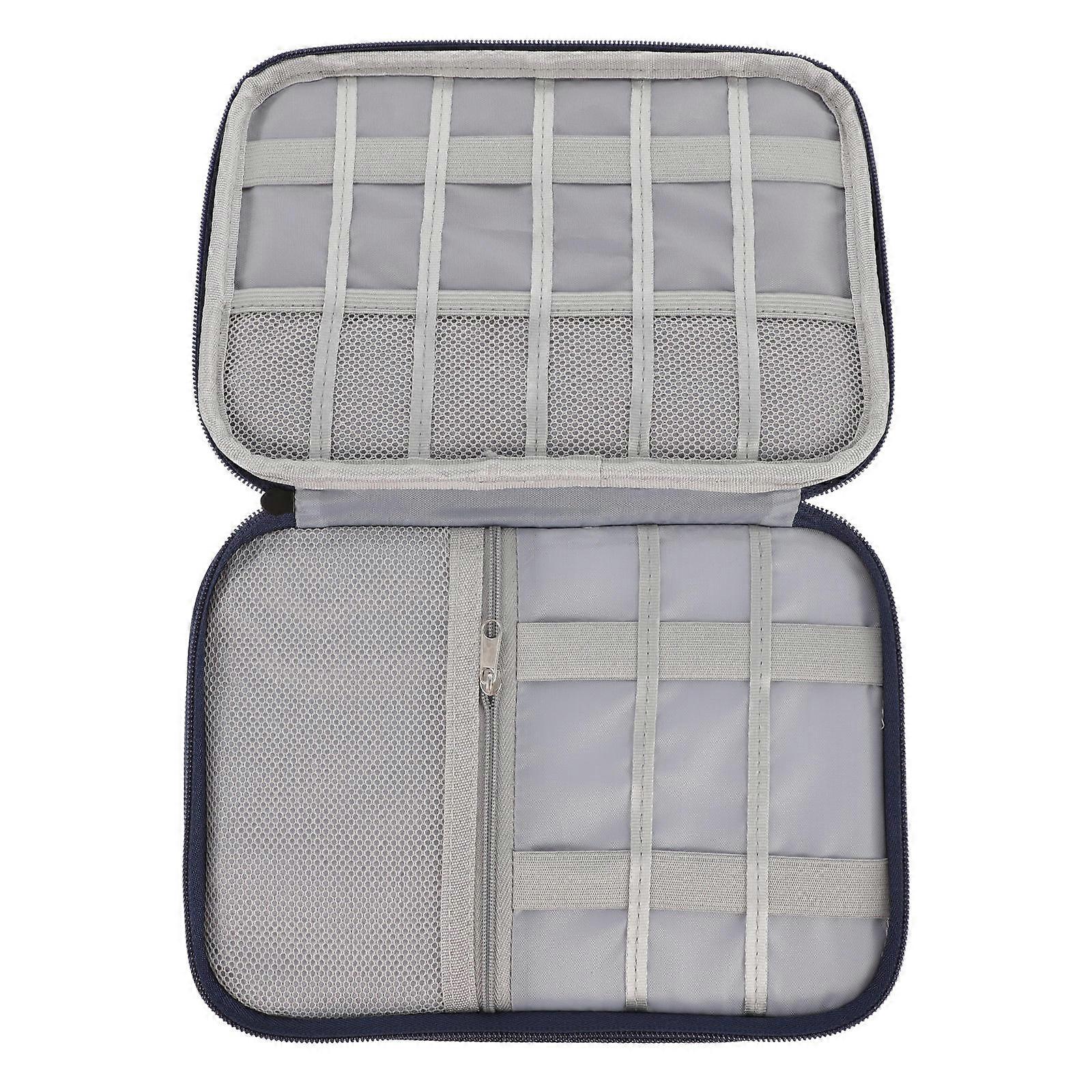 Storage Bag Waterproof Electronics Accessory for Storage 1Pcs Blue Pouch