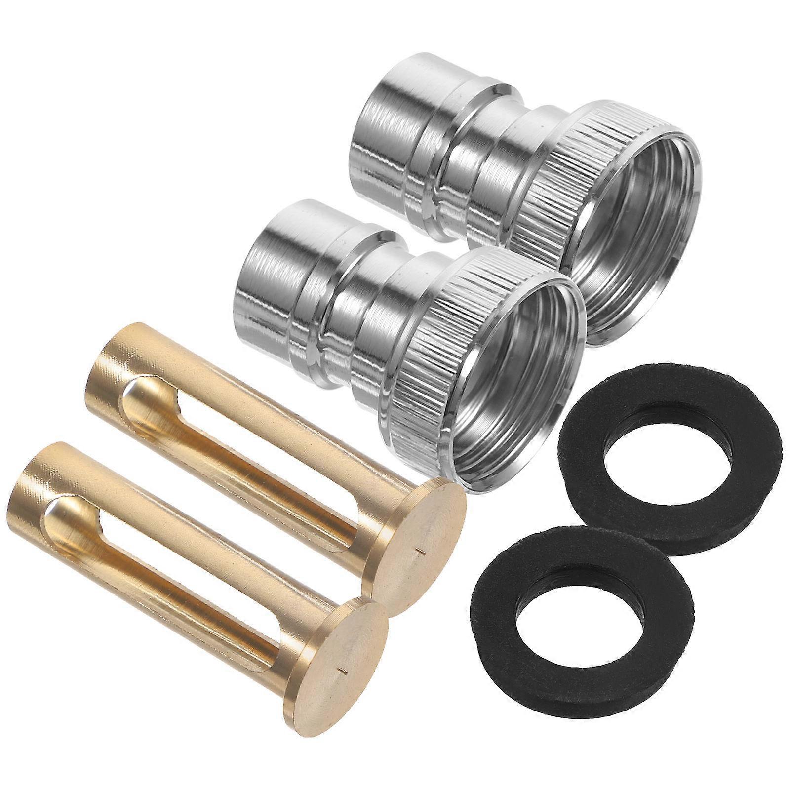 Washing Machine Stop Water Snap Coupling Durable Brass Adapter 2Pcs Kit
