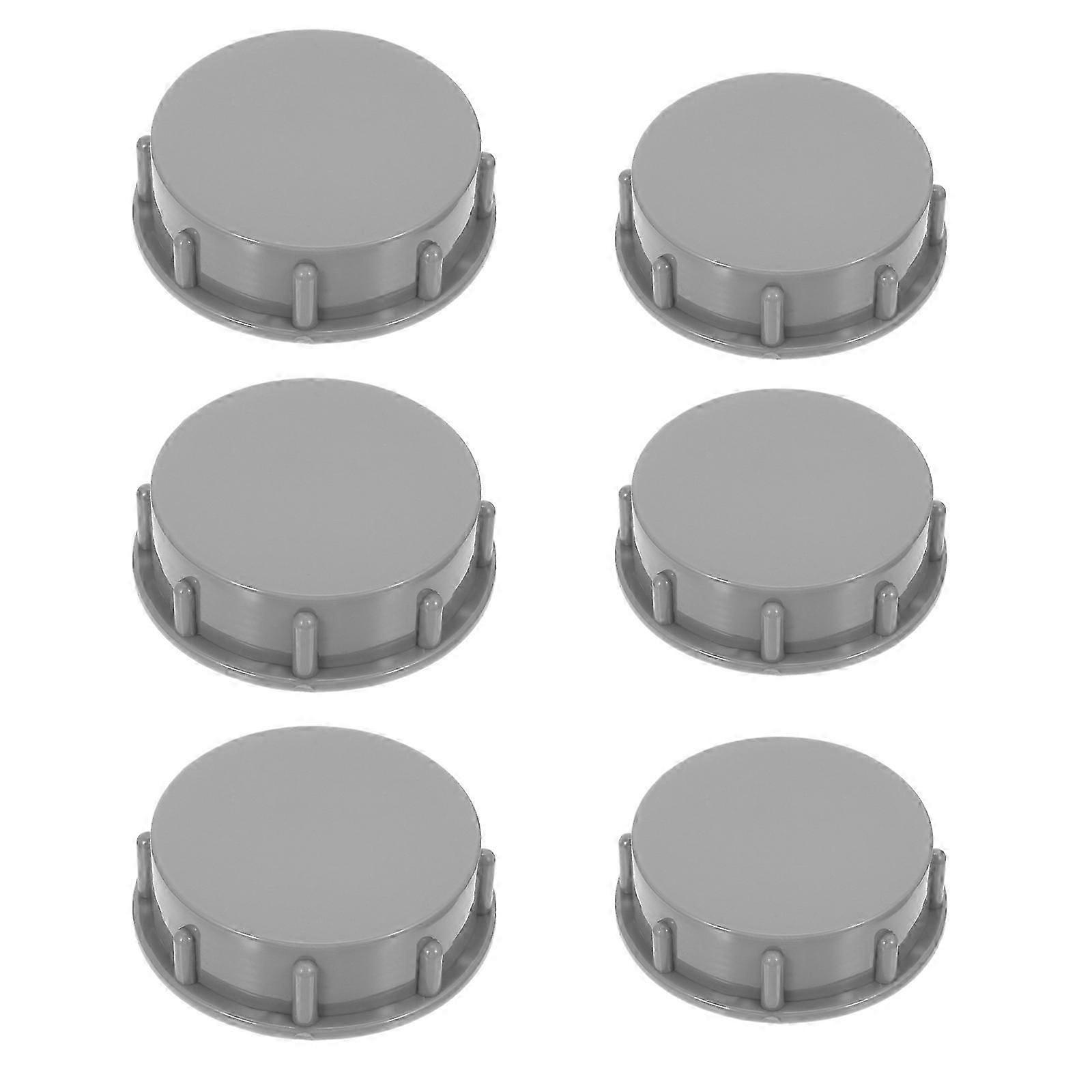 Drainage Blanking Caps | Kitchen Pipe Sealing Tools | Grey 6-Pack