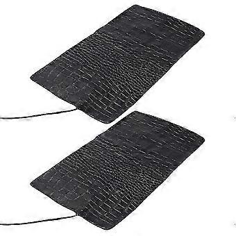 Portable Usb Heater Crab Heating Pad compatible with Outdoor Use Reptiles Cats Dogs Small Animals Black 34.00X18.00X0.50CM Waterproof 2Pack