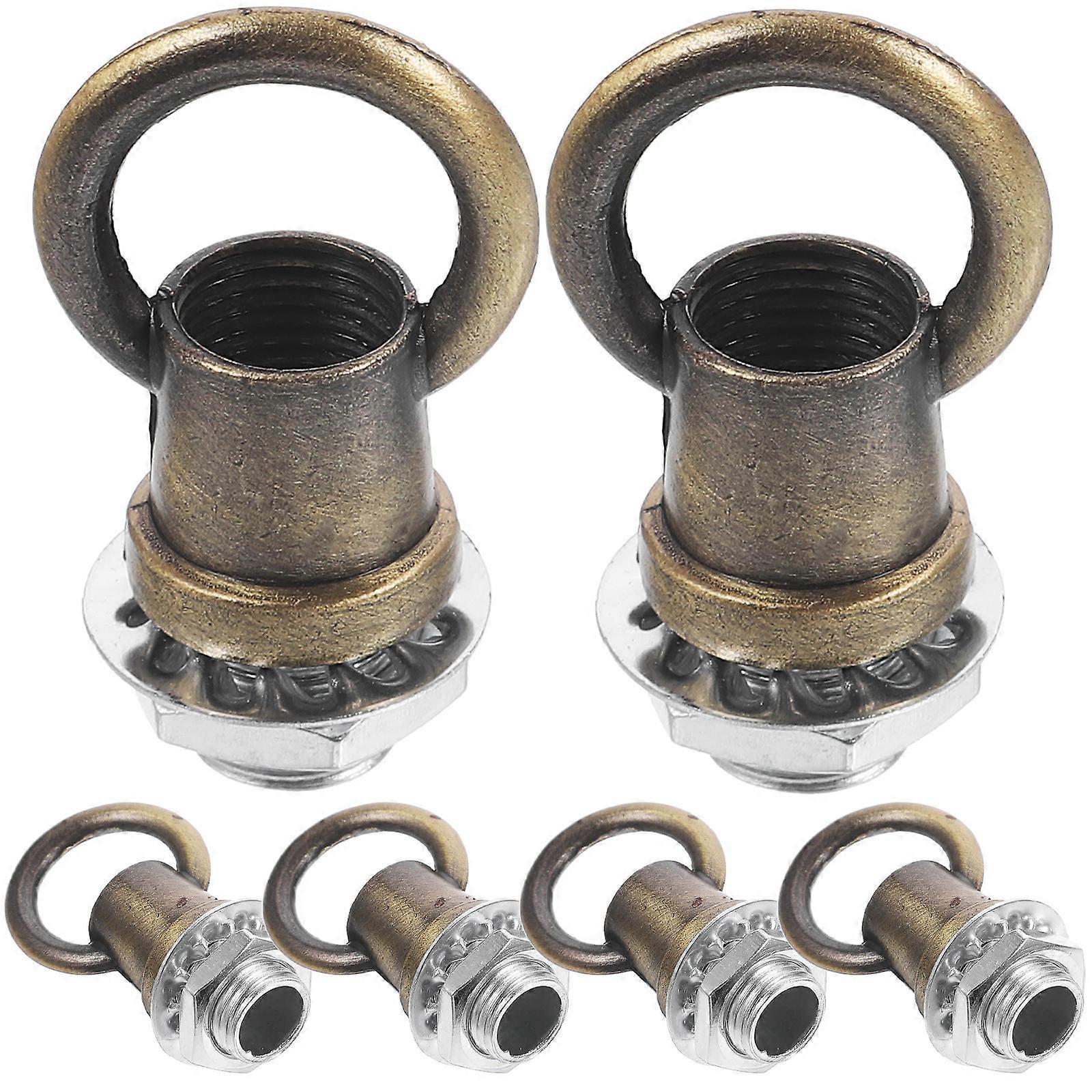 6pcs Ceiling Hook Eye Bolt Hook Fastener Light Fixture Hanging Hook Ring Screw