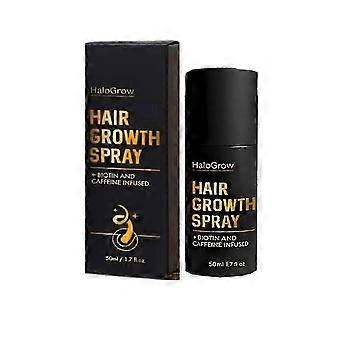Tre 50 ml HaloGrow hårväxtspray för att minska håravfall, biotin hårförtjockning och skonsam regenereringsspray lämplig för både män och kvinnor - xigua