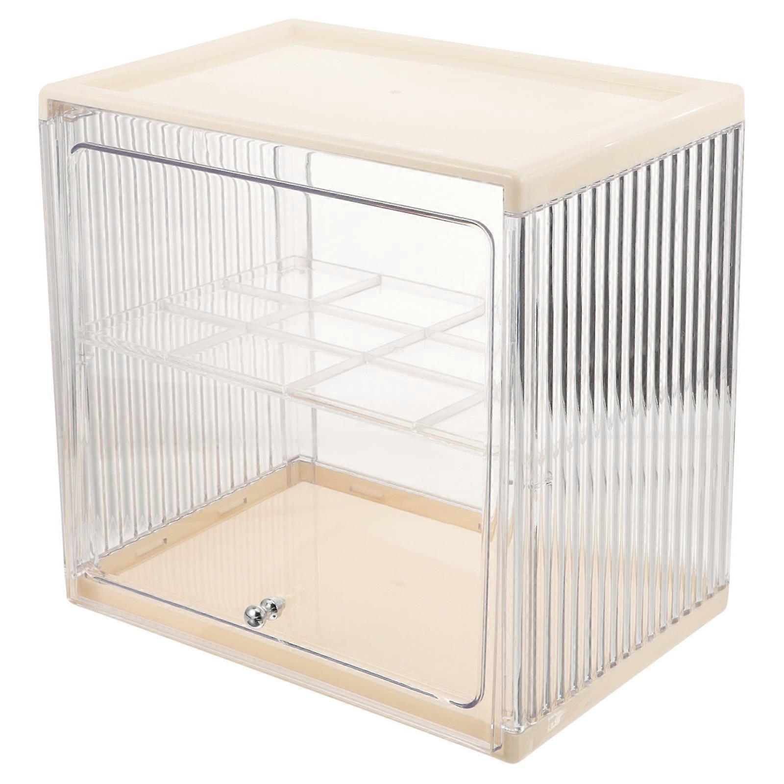 Bread Box for Kitchen Countertop Clear Double Layered Bread Container for Freshness Plastic Bread Box