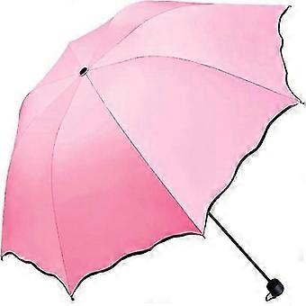 Waterproof Sun Protection Umbrella for Women with Flower Design, UPF 50+ UV Blocking, Lightweight Foldable