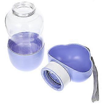 Bouteille d'eau portable pour chien avec compartiment à nourriture pour une utilisation pratique en extérieur