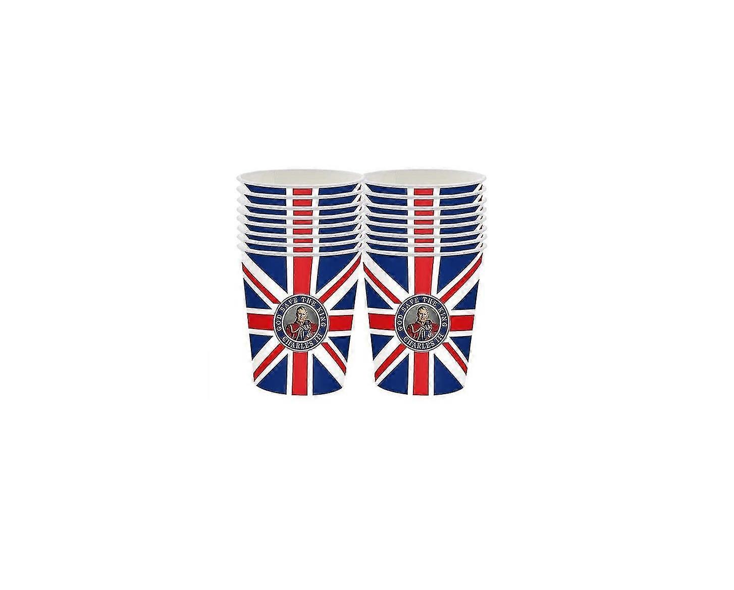 King Charles Iii Coronation Party Tableware Set - Union Jack Tableware Set
