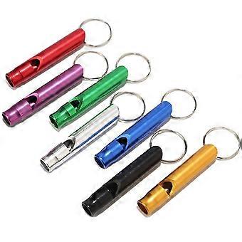 20 Pieces Aluminum Alloy Whistle Outdoor Emergency Whistle Sports Whistle Small Whistle Keyring Keychain Colorful Whistle