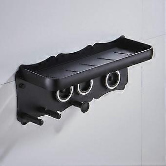 Supersonic Haartrockner Wandhalterung, Haartrocknerhalterung für Haartrockner Zubehör Halter, Haartrocknerhalter Badezimmer Aufbewahrung (Schwarz)