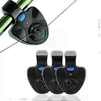 Angelrute Bissalarm LED-Anzeige Fischbiss Sound Alarm Glocke Clip On Angelrute Werkzeug Tackle Sensitive Angelalarm