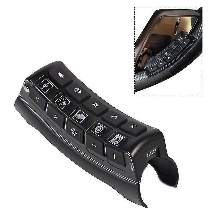 Wireless Car Steering Wheel Remote Control Multifunction button Night Smart Backlight for Android Radio Navigation Universal
