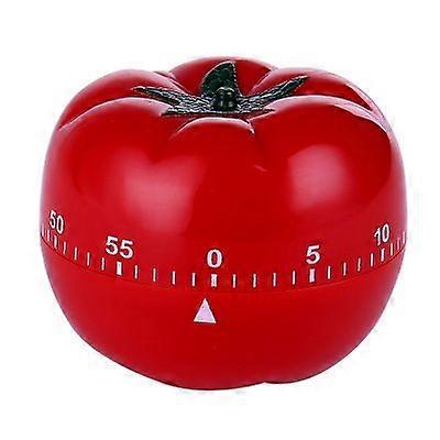 Pack Mechanical Manual Tomato Timer, 60 Minute Countdown Timer with Ring Alarm, Creative Tomato Shape Kitchen Timer for Cooking, Baking, Baking